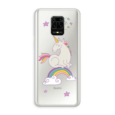 Regenboog eenhoorn: Xiaomi Redmi Note 10 Lite Transparant Hoesje