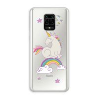 Regenboog eenhoorn: Xiaomi Redmi Note 10 Lite Transparant Hoesje