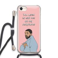 Hotline bling: iPhone 7 Transparant Hoesje met koord
