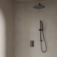 Saniclear Iron inbouw regendouche met 30cm hoofddouche, muurarm en glijstang verouderd ijzer - gunmetal - thumbnail