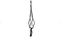 TS Bloempothanger Macrame D2 H90 zwart