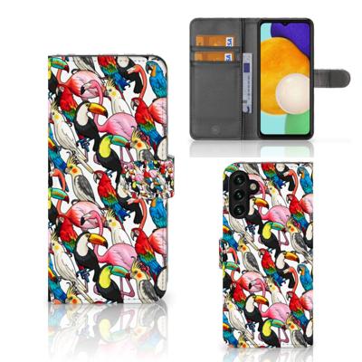 Samsung Galaxy A04s | Samsung Galaxy A13 5G | Telefoonhoesje | Met pasjeshouder | Birds