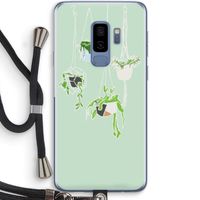 Hang In There: Samsung Galaxy S9 Plus Transparant Hoesje met koord