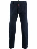 DSQUARED2 pantalon chino crop à coupe droite - Bleu