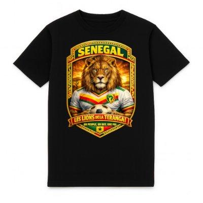 FC ELEVEN - Senegal Les Lions de la Teranga Heavy T-Shirt - Zwart