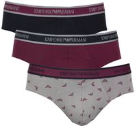 Armani Slips stretch cotton 3-pack bordeaux