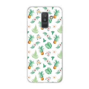 Ananas bladeren: Samsung Galaxy A6 Plus (2018) Transparant Hoesje