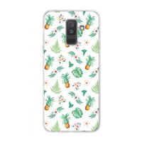 Ananas bladeren: Samsung Galaxy A6 Plus (2018) Transparant Hoesje