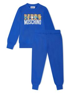 Moschino Kids survêtement à motif Teddy Bear - Bleu