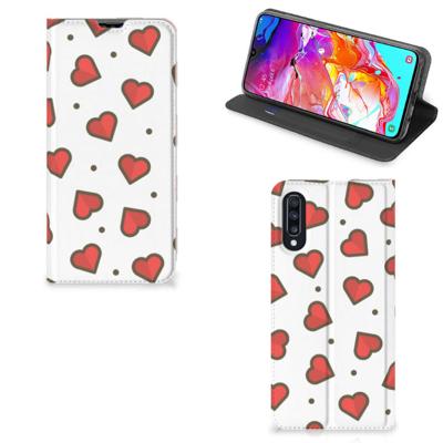 Samsung Galaxy A70 | Hoesje met Magneet | Hearts