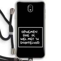 Schotelvod: Samsung Galaxy J7 (2017) Transparant Hoesje met koord