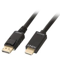 Lindy 36924 Diplayport HDMI Zwart kabeladapter/verloopstukje - thumbnail
