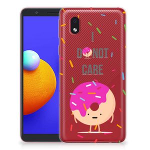 Samsung Galaxy A01 Core Siliconen Case Donut Roze