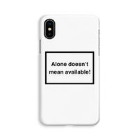 Alone: iPhone Xs Volledig Geprint Hoesje