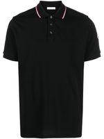 Moncler polo à logo embossé - Noir - thumbnail