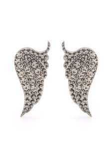 Zadig&Voltaire boucles d'oreilles ornées de cristaux - Gris