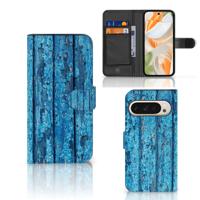 Google Pixel 9 | 9 Pro | Book Style Case | Wood Blue