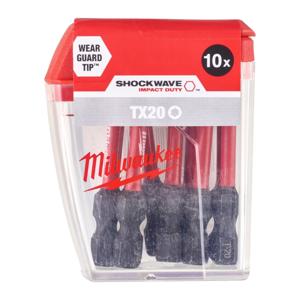 Milwaukee SHOCKWAVE™ IMPACT DUTY schroefbits TX20 x 50 mm VE=10 - 4932430877