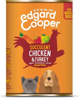 Hond blik kip 400g - Edgard en cooper