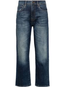 7 For All Mankind jean droit à taille haute - Bleu