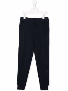 Karl Lagerfeld Kids pantalon de jogging à logo imprimé - Bleu