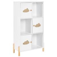 Beliani - CLOUDY - Boekenkast - Wit|Lichthout - MDF