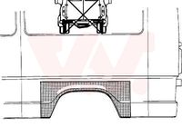 Zijwand VAN WEZEL, Inbouwplaats: Links achter: , u.a. für Mercedes-Benz