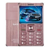 SATREND A10 kaart mobiele telefoon 1 77 inch MTK6261D 21 sleutels steun Bluetooth MP3 anti-verloren Remote vangen FM GSM dubbele SIM(Rose Gol