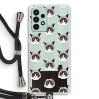 It's a Purrr Case: Samsung Galaxy A52s 5G Transparant Hoesje met koord