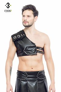 * Code8 by XXX COLLECTION Gladiator Harnas met zilverkleurige bies ( XS/S -3XL/4XL)