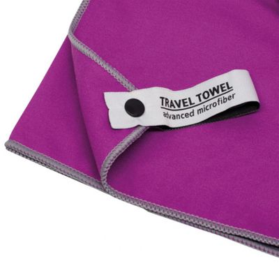 TravelSafe reishanddoek 120 x 60 cm polyester paars TravelSafe reishanddoek 120 x 60 cm polyester paars