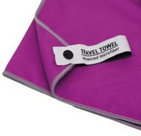 TravelSafe reishanddoek 120 x 60 cm polyester paars - thumbnail