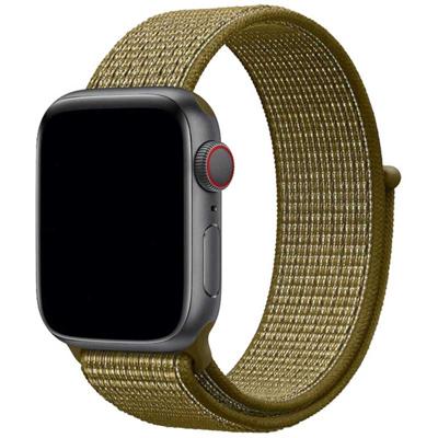 Apple Watch Nylon Geweven Sport Band - Olijfschilfers - 44, 45, 46 & 49mm