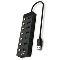 USB-HUB Ewent EW1147 Zwart