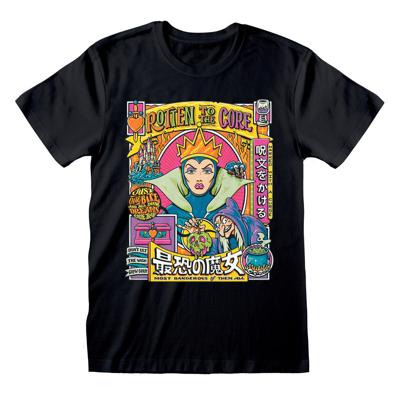 T-Shirt met Korte Mouwen Disney Rotten to the Core Zwart Unisex - Maat: L