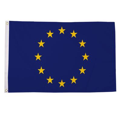 Groot formaat supporters vlag Europa - 150 x 240 cm - Landen feestartikelen - polyester