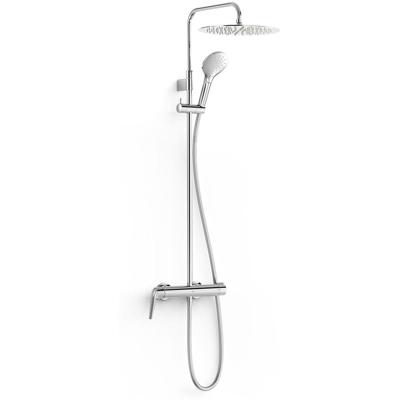 Regendouche set Tres Fuji | Opbouw | Mengkraan | 2-weg | Rond | Chroom