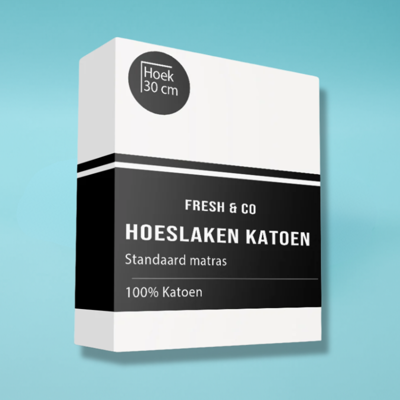 Hoeslaken - Katoen - Verkoelend - 140x200 cm - Keuze Uit Meerdere Kleuren - Fresh and Co - Dekbed-Discounter.nl