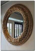 Made in France Ronde Lauwerkrans spiegel