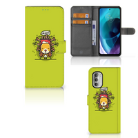 Motorola Moto G51 5G Leuk Hoesje Doggy Biscuit - thumbnail