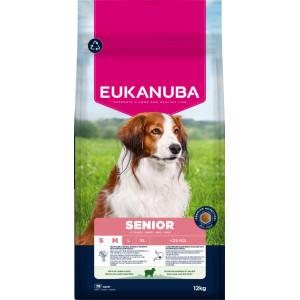 Eukanuba Senior Small Medium met lam & rijst hondenvoer 2 x 12 kg