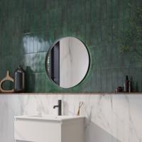 Ben Mimas ronde spiegel met LED verlichting en anti-condens Ø60cm mat zwart