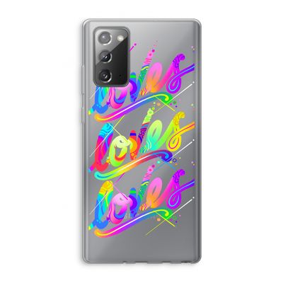 Loves: Samsung Galaxy Note 20 / Note 20 5G Transparant Hoesje