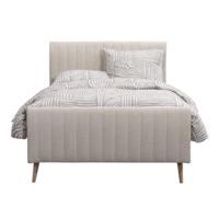 Leen Bakker - Bed Lieke - Ecru - 120x200 Cm - Stof - Beige