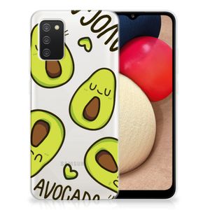 Samsung Galaxy A02s Telefoonhoesje met Naam Avocado Singing