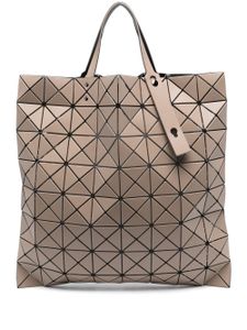 Bao Bao Issey Miyake sac cabas Lucent mat à motif géométrique - Marron