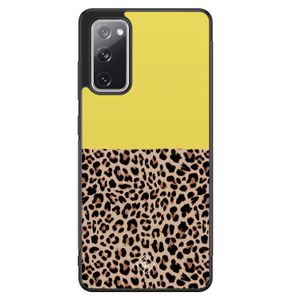 Samsung Galaxy S20 FE hoesje - Luipaard geel