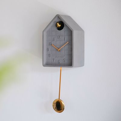 Zuiver Wandklok 'Lori' Beton, kleur Grijs