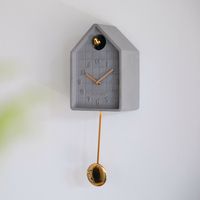 Zuiver Wandklok 'Lori' Beton, kleur Grijs