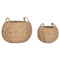 Decoratieve Mand Home ESPRIT Natuurlijk Waterhyacint Zeegras Tropisch (2 Onderdelen) Decoratieve Mand Home ESPRIT Natuurlijk Waterhyacint Zeegras Tropisch (2 Onderdelen)
